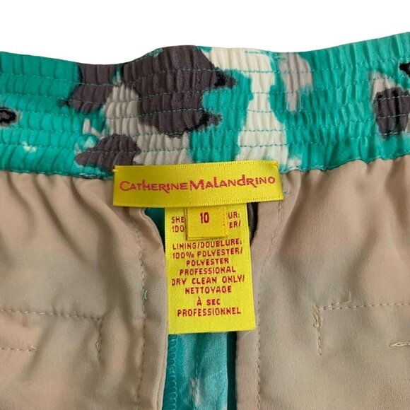 Catherine Malandrino Women's Size 10 Lounge Pants Silk Look Tie Dye Wide Leg - Picture 5 of 7